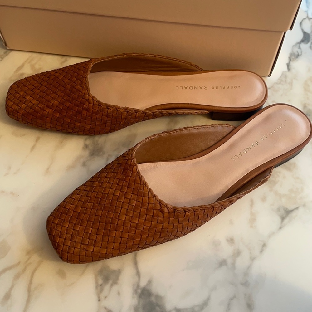 Loeffler Randall zosia mule in woven brown